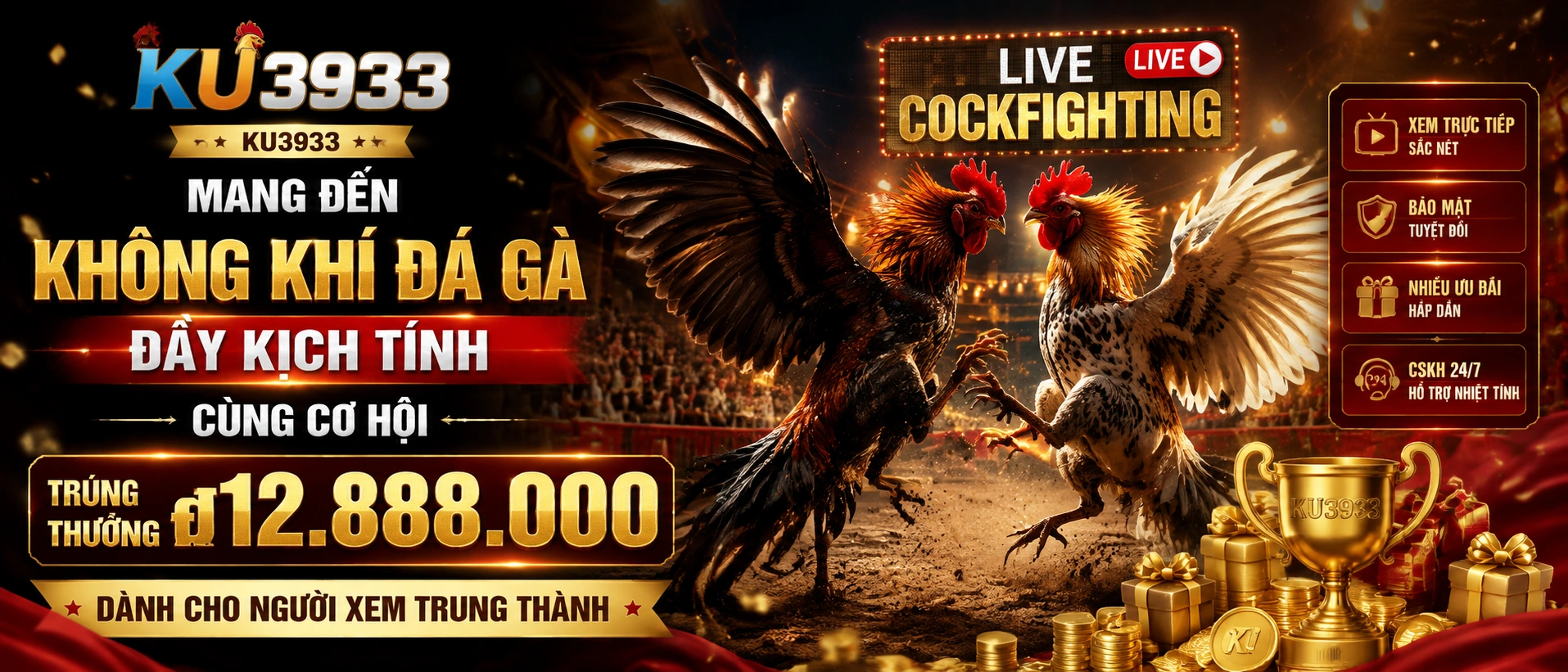 Đá Gà Trực Tiếp trên ku3933.com.bz